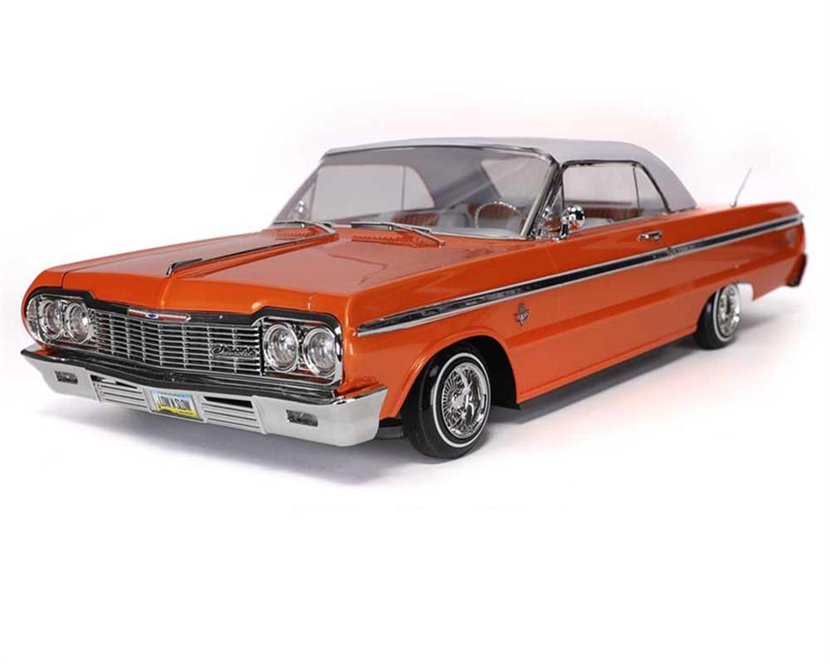 Redcat SixtyFour Chevrolet Impala 1/10 RTR Scale Hopping Lowrider (Orange/White)