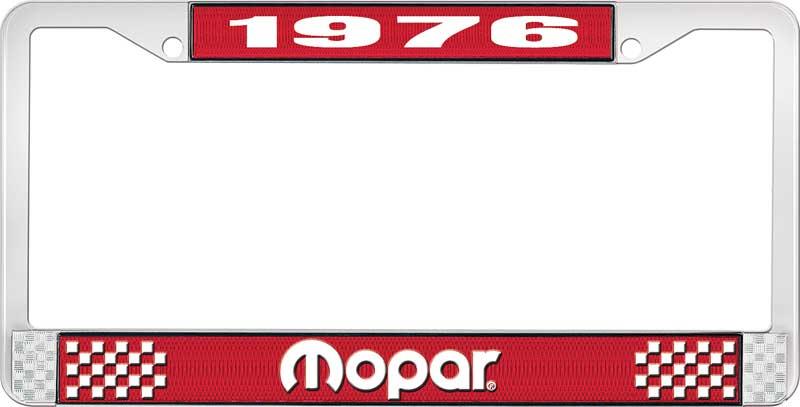 nummerplåtshållare 1976 mopar - röd