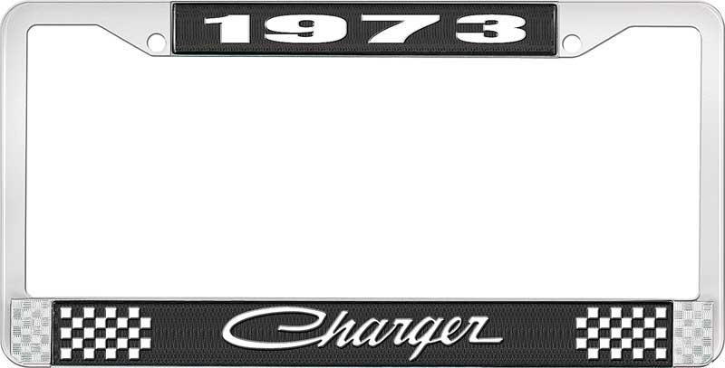 1973 CHARGER LICENSE PLATE FRAME - BLACK
