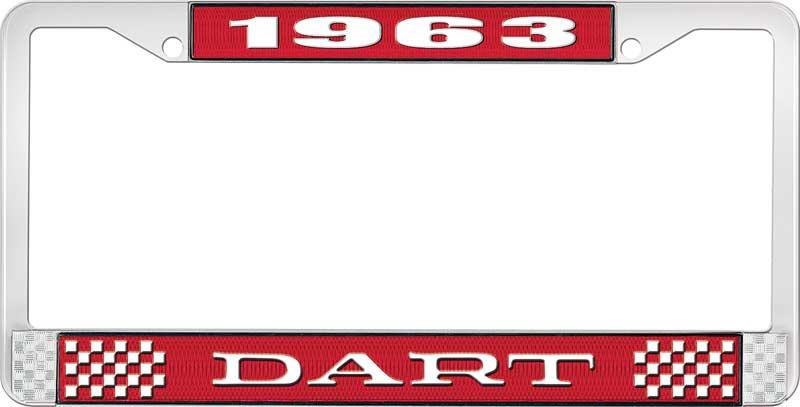 nummerplåtshållare 1963 dart - röd
