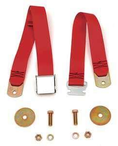 säkerhetsbälte, midjebälte, bak, rött, 150cm