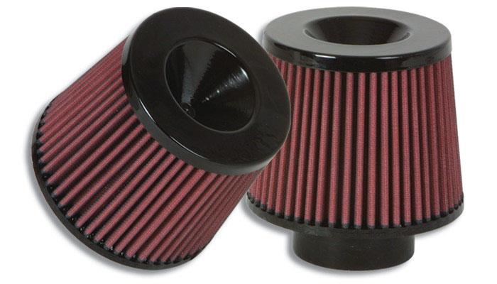"""The Classic"" Performance Air Filter (5.25"" O.D. Cone x 5"" Tall x 2.25"" inlet I.D.) - Black Filter Cap"
