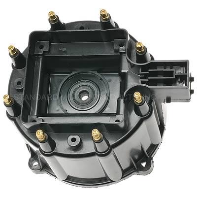 Distributor Cap, Male/HEI-Style, Black, Screw-Down, Cadillac, Chevy, Pontiac, V8, Each