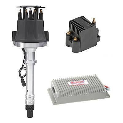 Ignition Combo, Digital Ignition Box with Rev Limiter, Billet Distributor