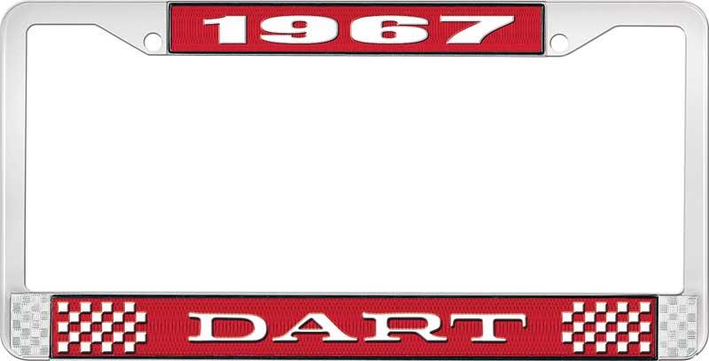 nummerplåtshållare 1967 dart - röd