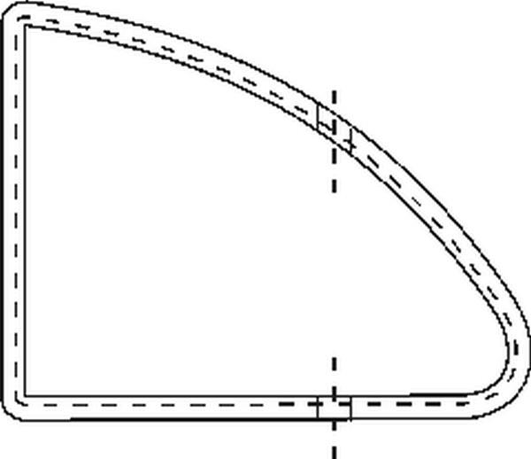 Front door vent weatherstrip