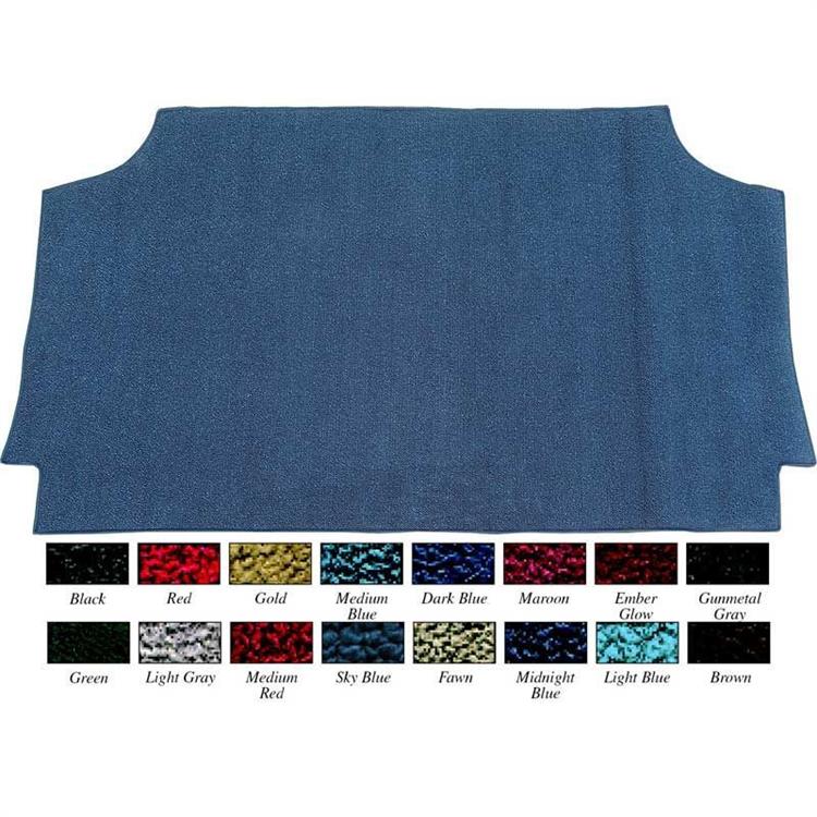 Carpet, Trunk, Medium Blue, Loop, Chevy, Convertible, Each