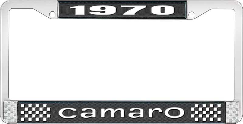 1970 CAMARO LICENSE PLATE FRAME STYLE 1 BLACK