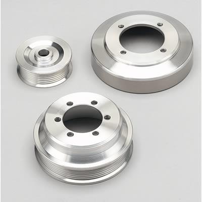 Pulley Kit, Billet aluminum, Serpentine