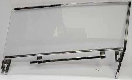 1961-64 Impala Convertible Door Glass Assembly With Clear Glass; LH