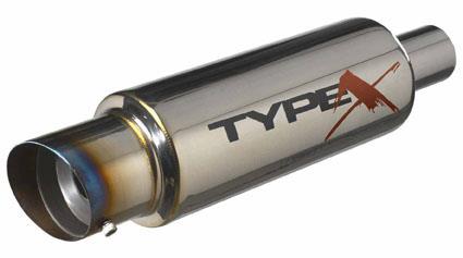 Sportuitlaat Universeel Type X-60 Racing 'DualSound' - Angle Tip - Titanium