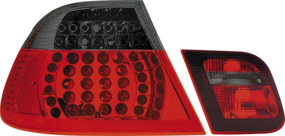 Set LED Achterlichten passend voor BMW 3-Serie E46 Sedan 1998-2001 - Rood/Rookgrijs