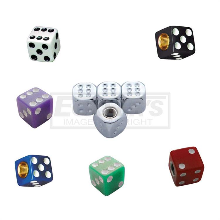 Valve Stem Caps, Dice, 49-54