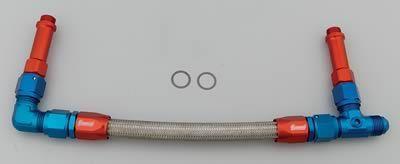 Fuel Line, Braided Stainless Steel, Aluminum, Holley, 4500 Series, -8 AN Inlet, Each