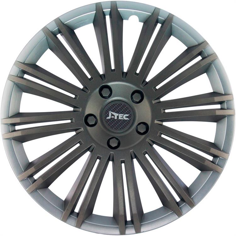 Set J-Tec wheel covers Discovery R 15-inch silver/grey