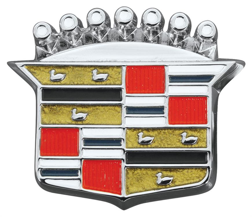 Cadillac-emblem bagagelucka, upphöjt