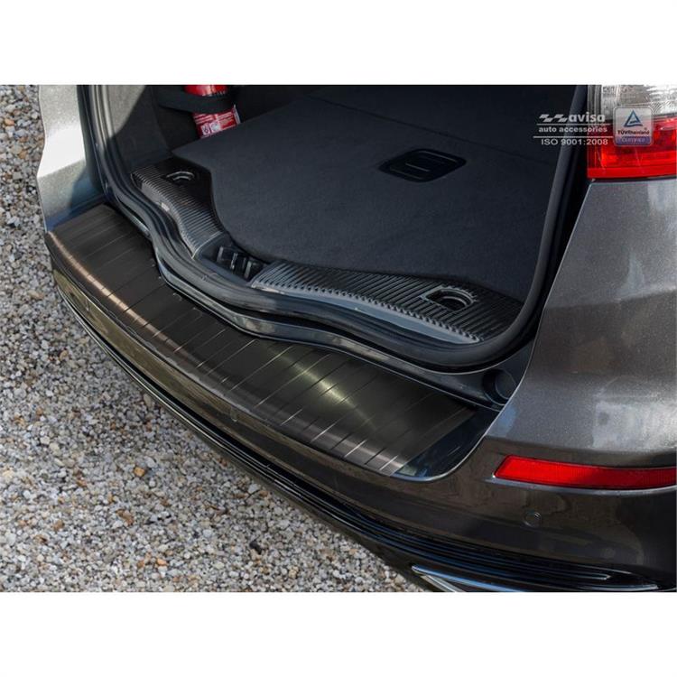 Zwart RVS Achterbumperprotector Ford Mondeo V Wagon 2014- 'Ribs'