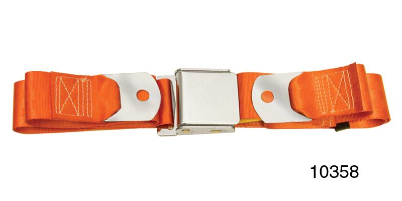 Seat belt, one personset, rear, orange