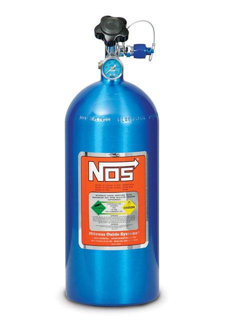 Bottle Nitrous Oxide 10lb Blå, Hi-flo
