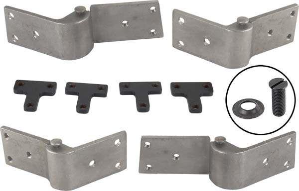 Door Hinge Set, Front, SS, '32