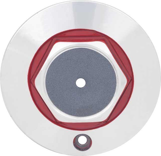 CENTER CAP W/ RED ACCENTS FOR R15 5-SPOKE ALUMINUM WHEEL