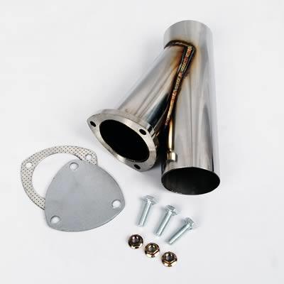 Exhaust Cutout, Manual, Stainless Steel, Polished, Clamp-On, 3"