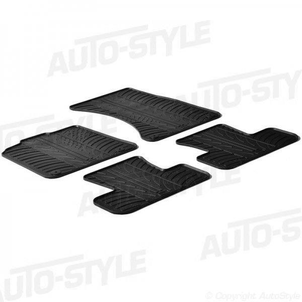 Rubbermatten passend voor Audi Q5 2008-2016 (T profiel 4-delig + montageclips)