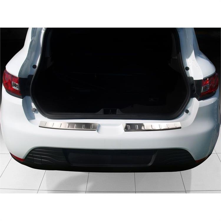 RVS Achterbumperprotector passend voor Renault Clio IV 5-deurs 2013-2017 & FL 2017-2019 incl. GT-Line 'Ribs'