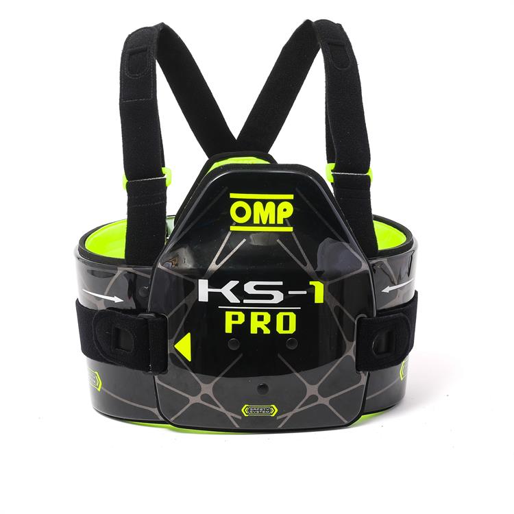 KS-1 PRO BODY PROTECTION BLACK / FLUO YELLOW SZ. L-WIDE