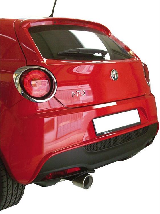 100% RVS Sportuitlaat passend voor Alfa Romeo Mito 1.4JTS (155pk) 8/2008- 102mm