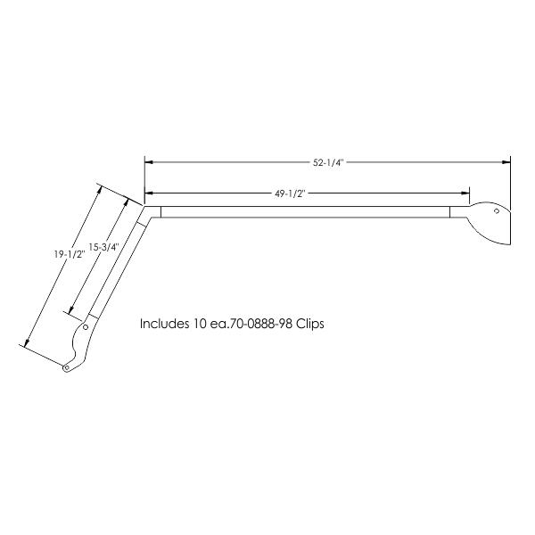 Hardtop roof rail weatherstrip