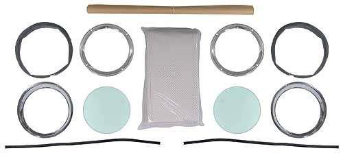 Porthole Kit, Clear, White