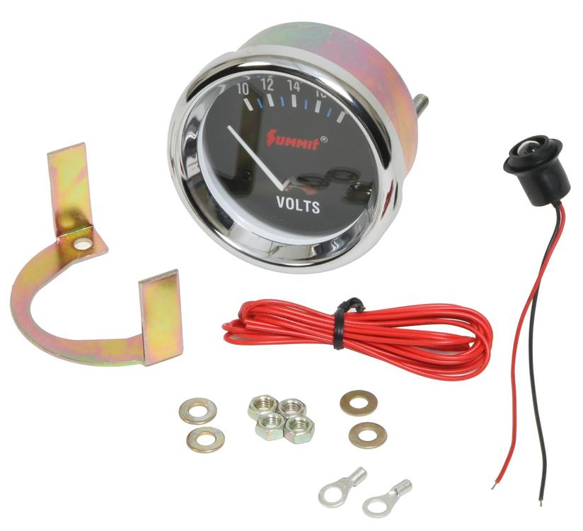 Voltmeter, 67mm, 10-18 V, electric