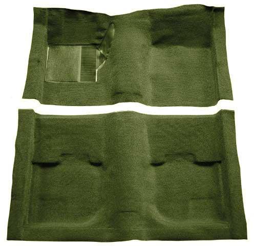 1969-70 Mustang Fastback Nylon Loop Carpet without Fold Downs, with Mass Backing - Green