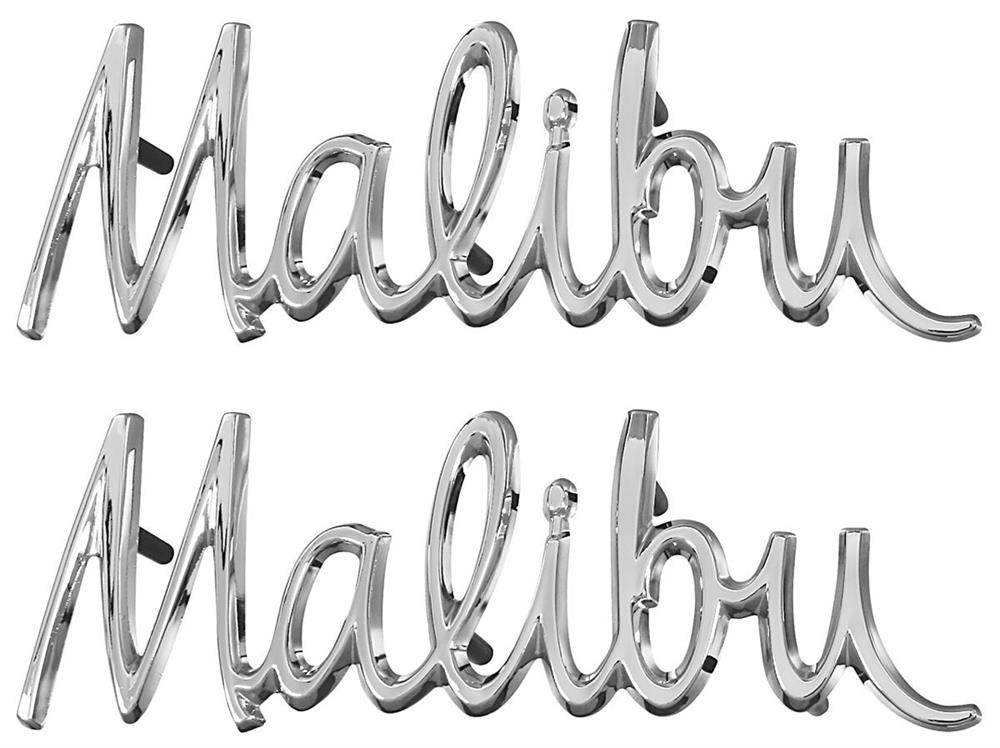 emblem framskärm, "Malibu"