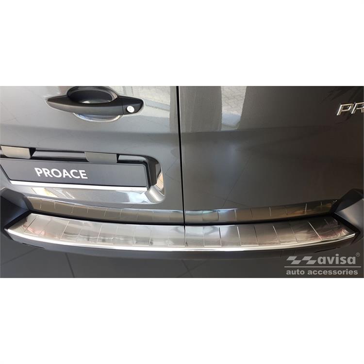 RVS Achterbumperprotector passend voor Toyota Proace II Furgon 2016- & Opel Zafira Life 2019- 'Ribs'