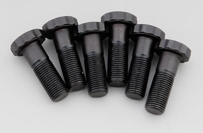 Flywheel Bolts, High Performance, Chromoly, Black Oxide, 12-point, 10mm x 1, Ford, 2.0L, Set of 6