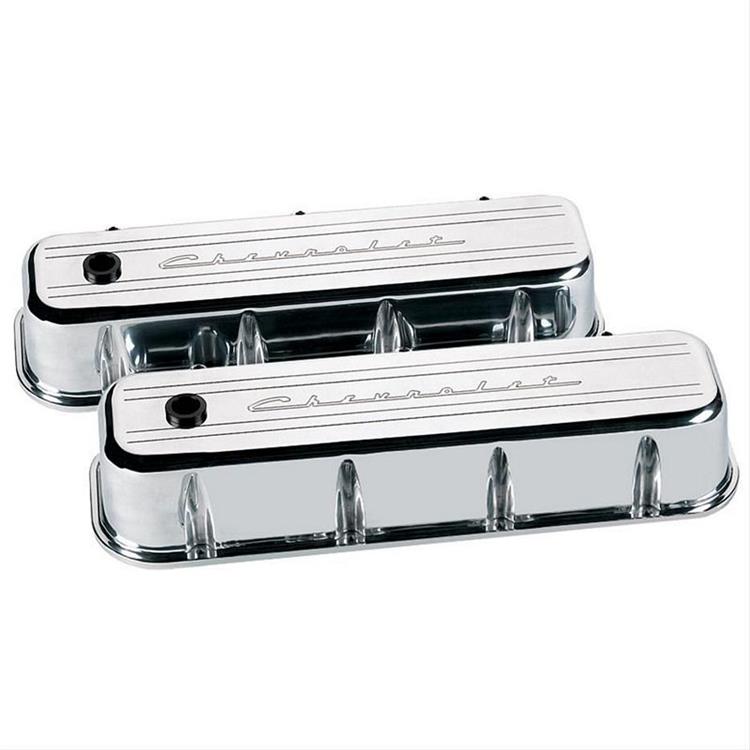 Valve Covers, Tall, Aluminum, Polished