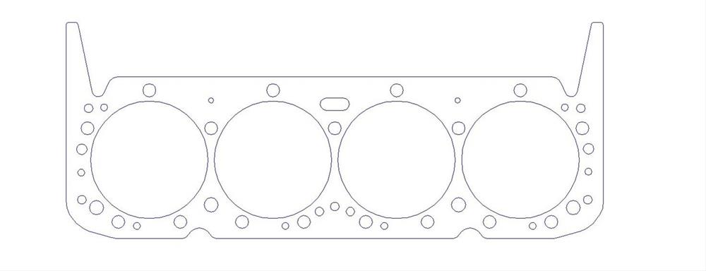 head gasket, 106.68 mm (4.200") bore, 1.63 mm thick