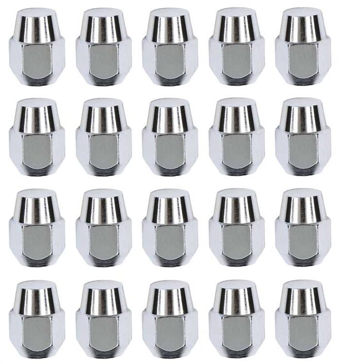 7/16"-20 Early Design High Crown Chrome Acorn Style Lug Nut