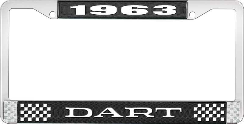 1963 DART LICENSE PLATE FRAME - BLACK