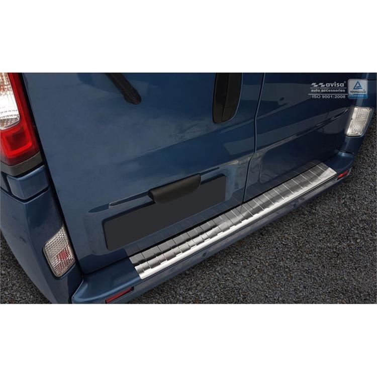 RVS Achterbumperprotector Opel Vivaro/Renault Trafic/Nissan Primastar 2001-2014 'Ribs'