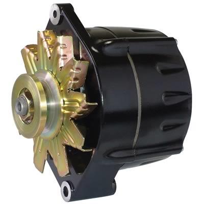 alternator / generator, 80A, 12 volt, Black powdercoated