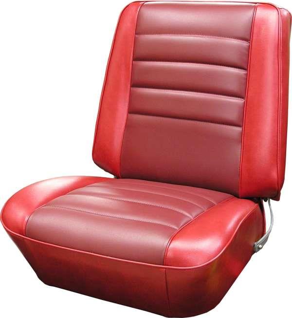 Front Seats, Buckets DARK RED/RED