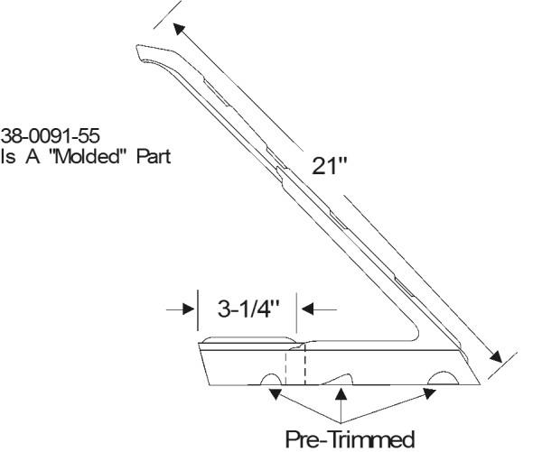 Front door vent weatherstrip