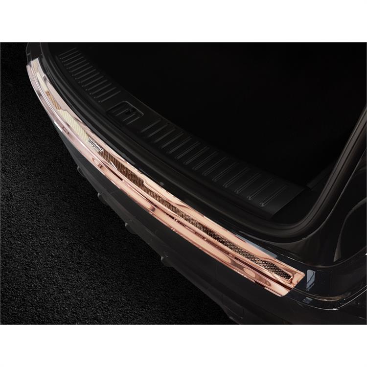 Stainless Steel Rear bumper protector 'Deluxe' suitable for Porsche Cayenne III 2017- 'Performance' Mirror Copper/Copper Carbon