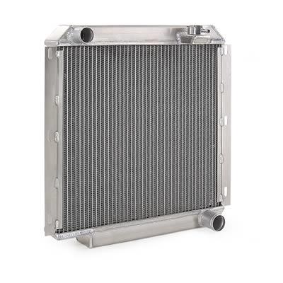 Natural Finish Downflow Radiator for Toyota w/Std Trans