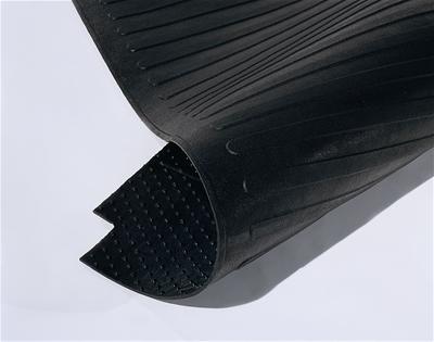 Bed Mat, Black, Rubber, 97.75 in. Length