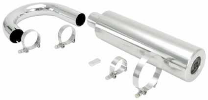 Muffler with Clamps and U-bend