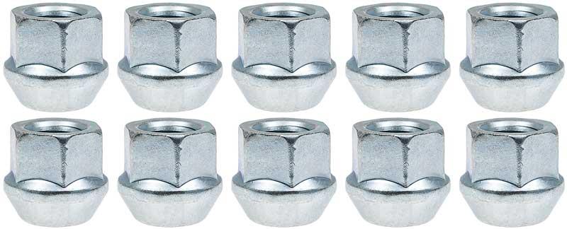 7/16"- 20 R15 Or Aluminum Wheel acorn Lug Nut Kit - Factory Style - Set Of 10